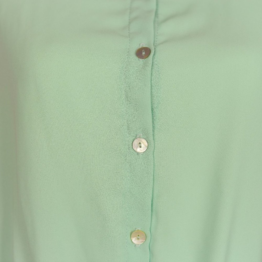 Mauve Sleeveless High Low Mint Blouse - Picture 3 of 7